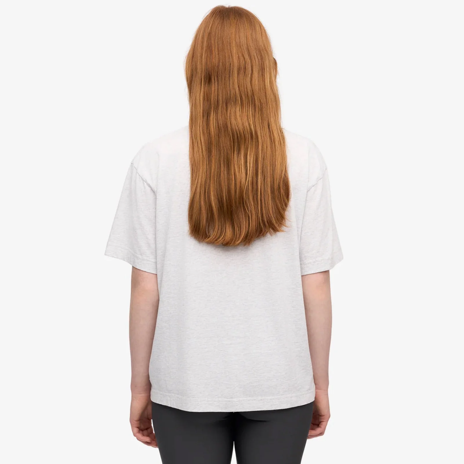 W Organic Oversized Tee snow melange - Image 3