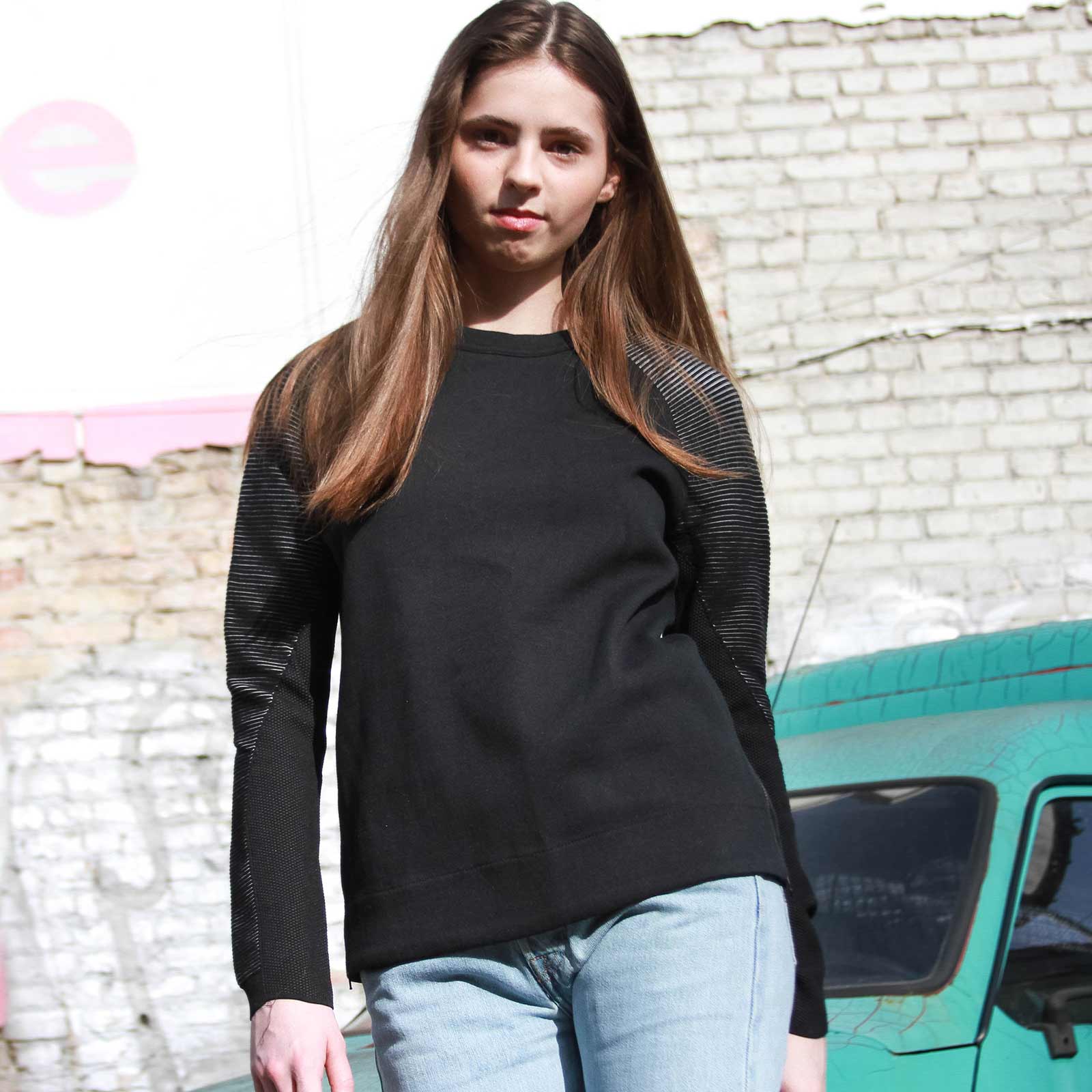 W Tech Fleece Crew black - Image 2