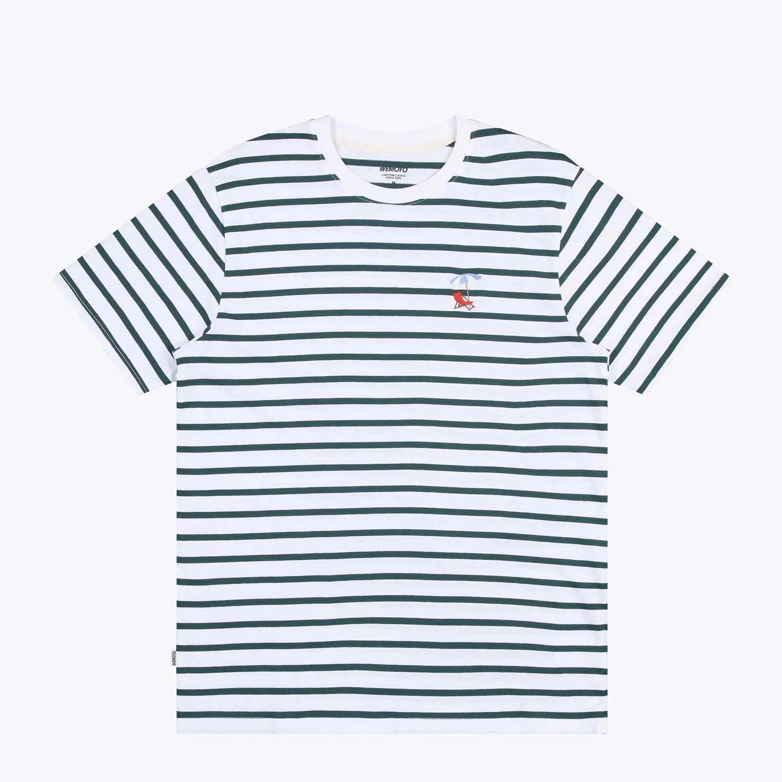 WeBeach Tee glazed green-white