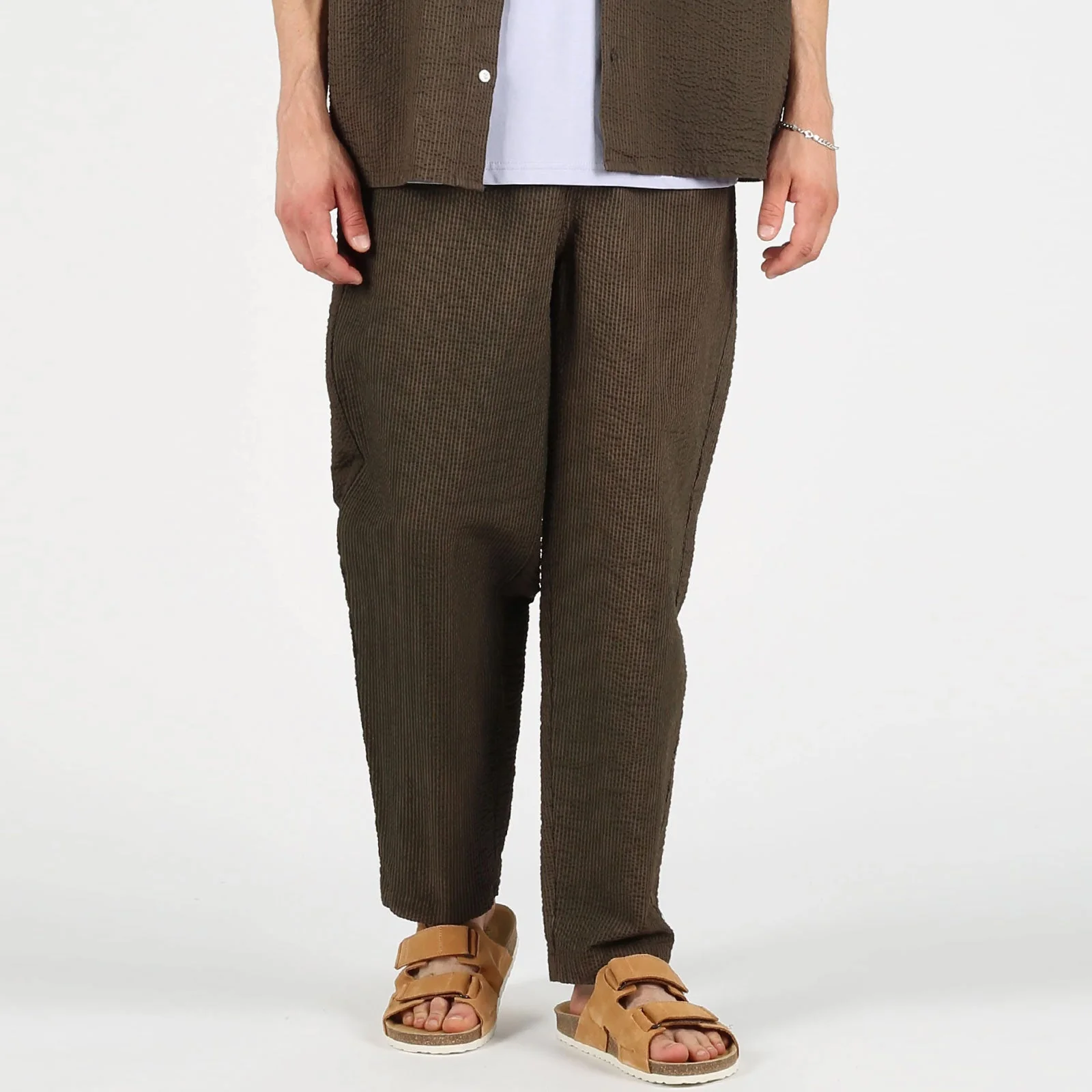 WeGrover Seersucker Pants olive - Image 3