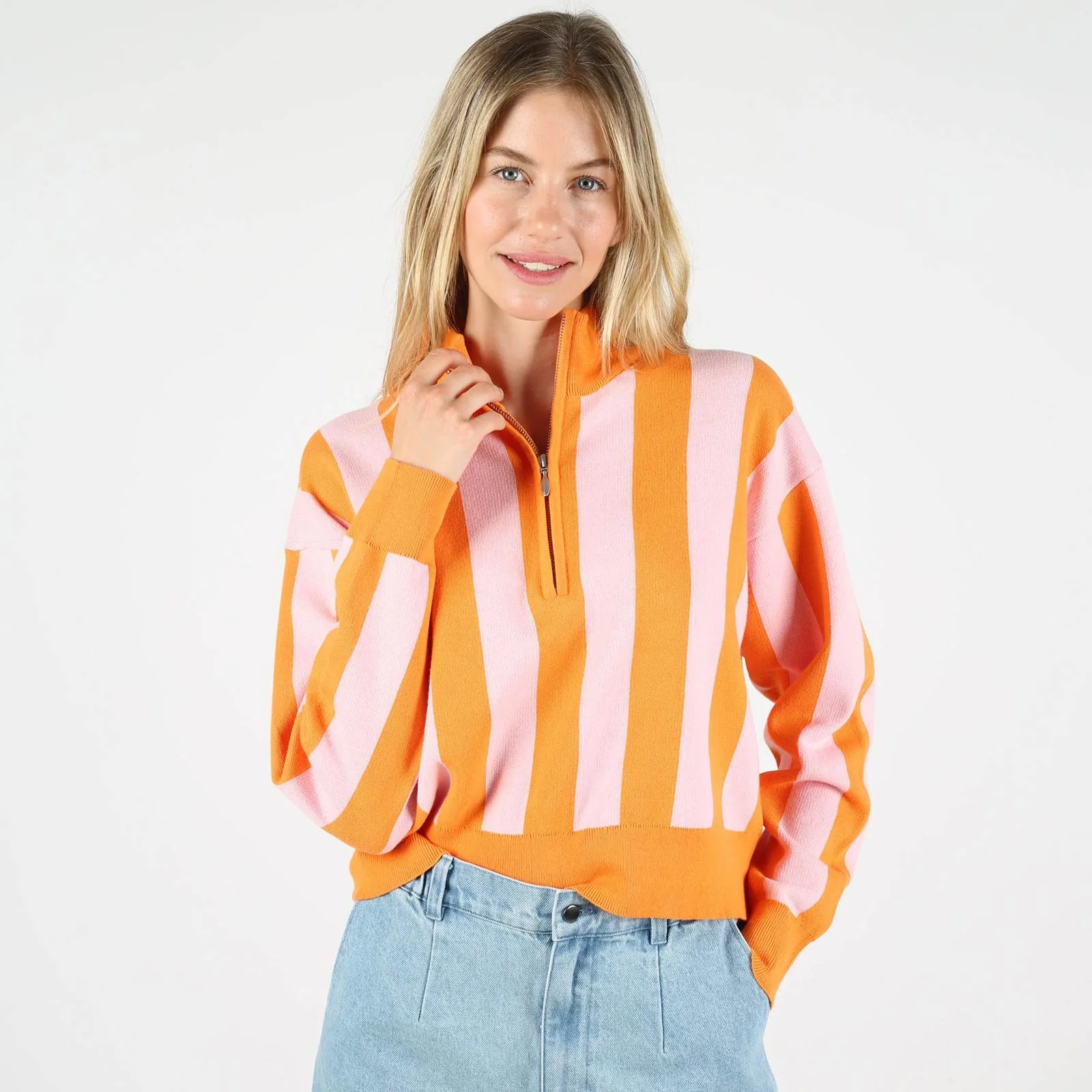 WeManon Zip Troyer peach-pink