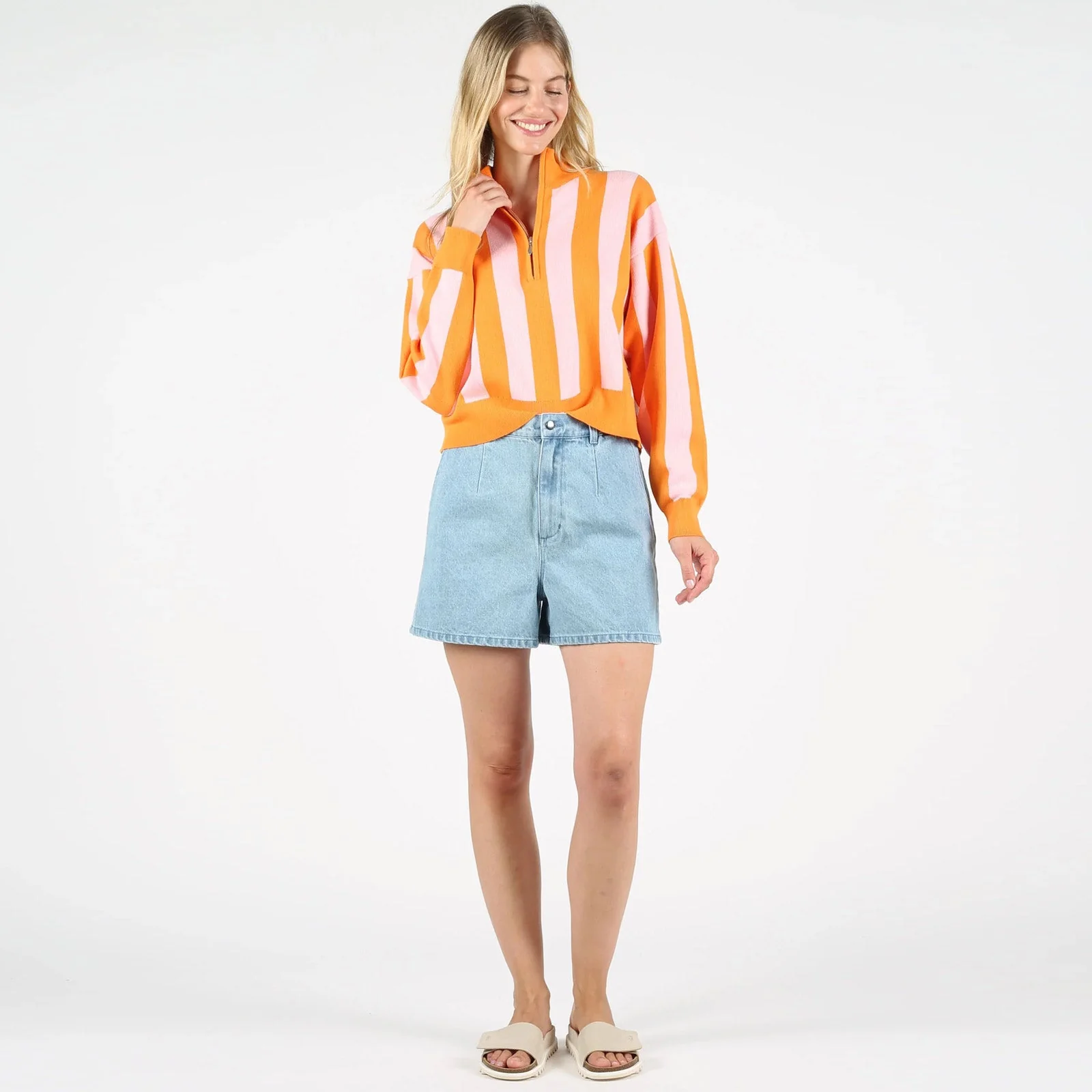 WeManon Zip Troyer peach-pink - Image 3
