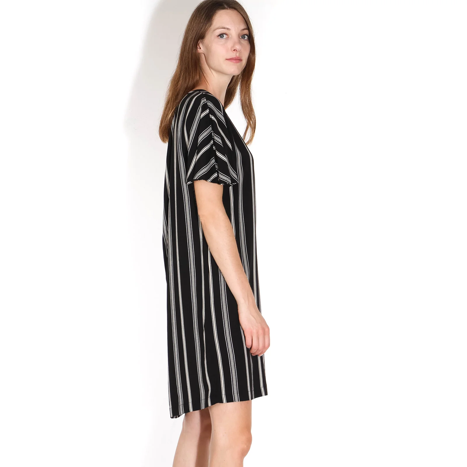 Byron Printed Dress black/offwhite - Image 2