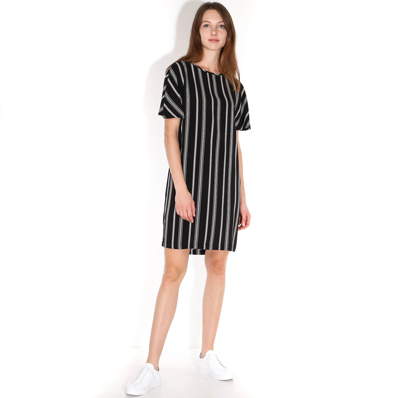 Byron Printed Dress black/offwhite - Image 3