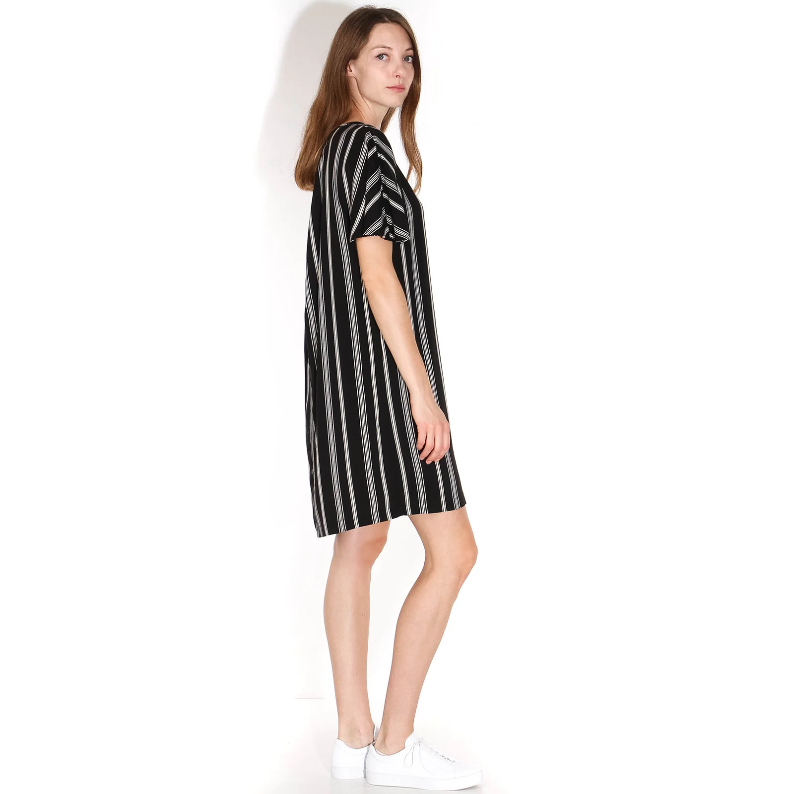 Byron Printed Dress black/offwhite - Image 4