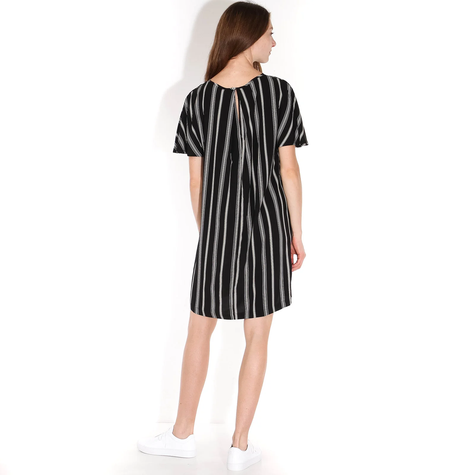 Byron Printed Dress black/offwhite - Image 5