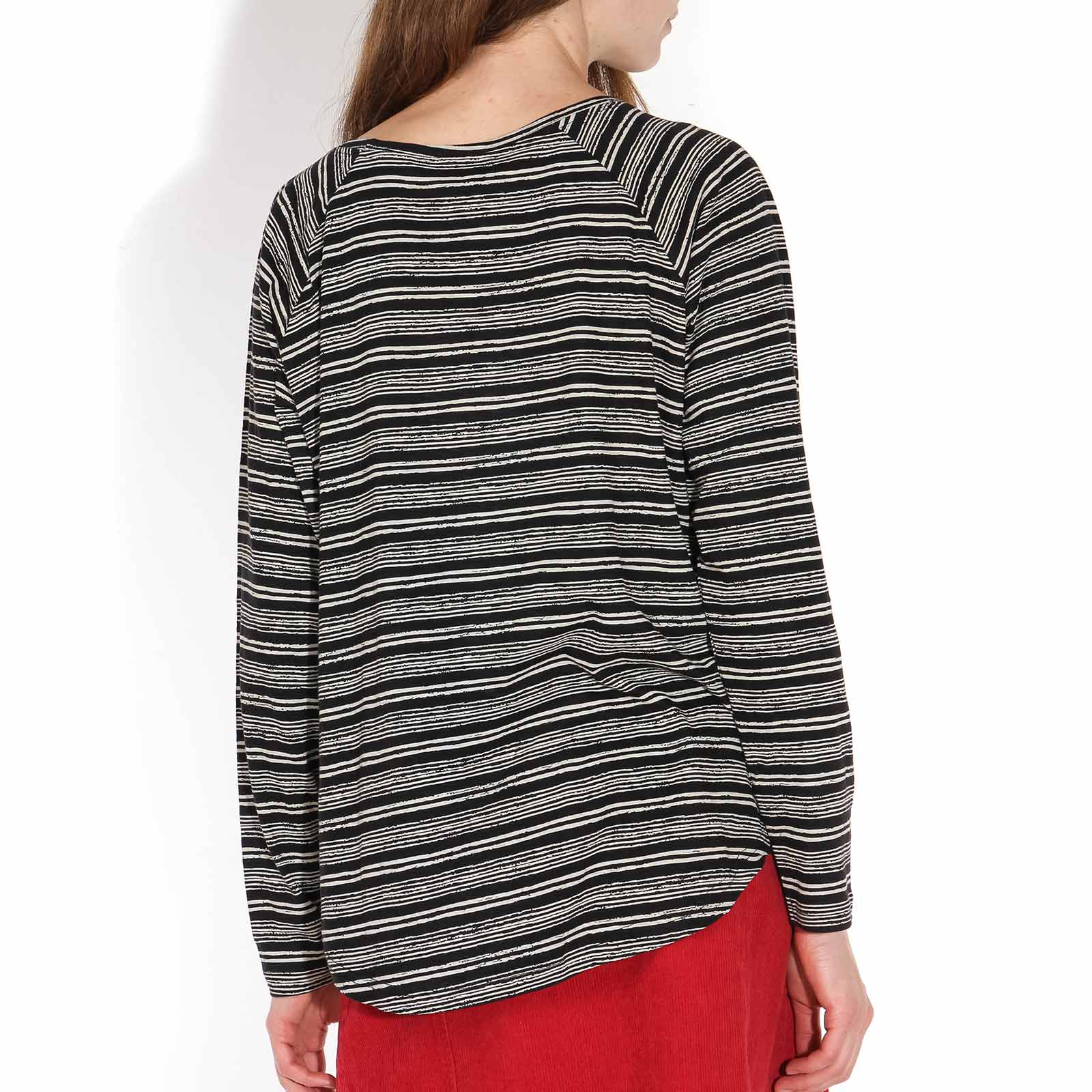 Finder Stripe Top black-off white - Image 3
