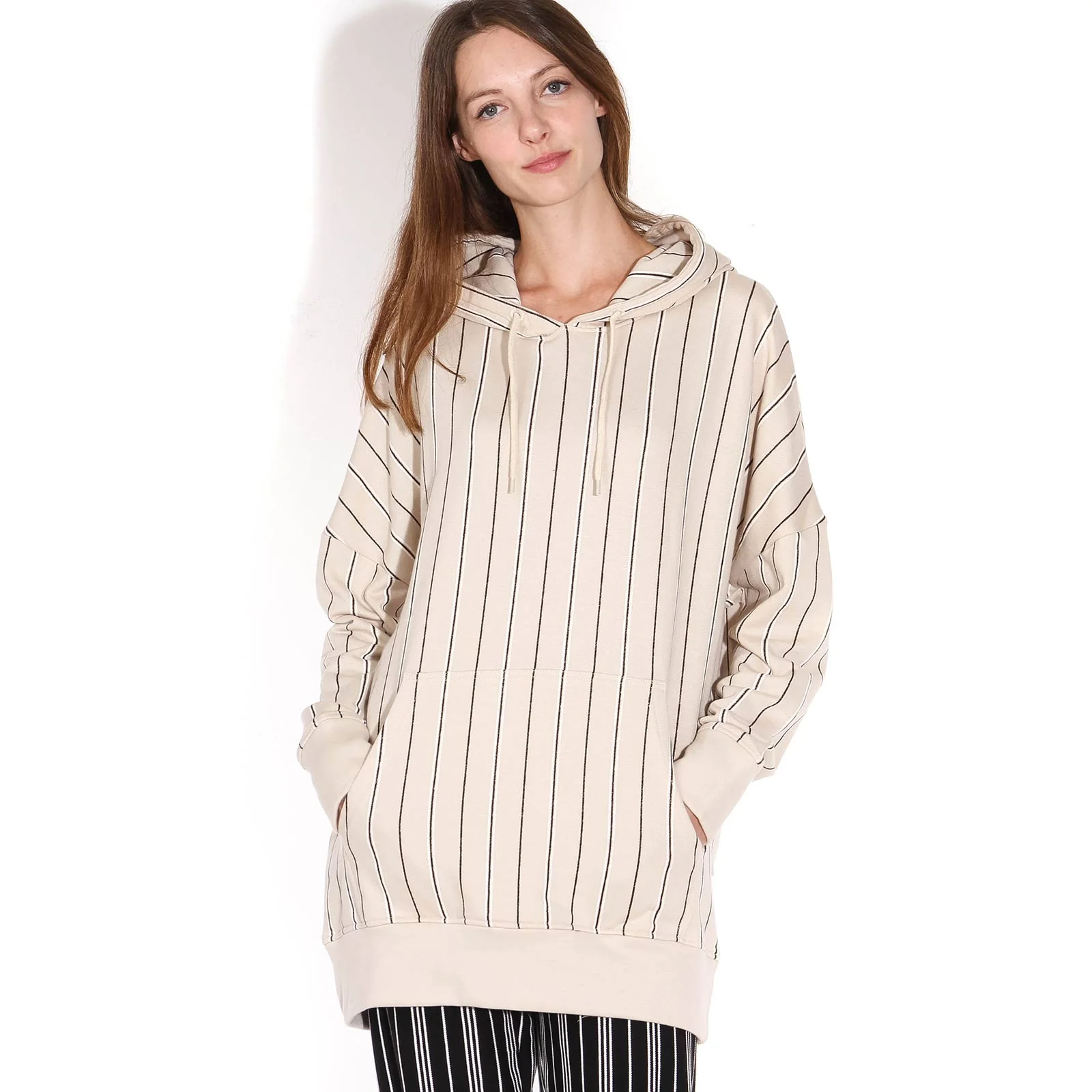 Flea Stripe Jumper sand-off white-black - Image 2