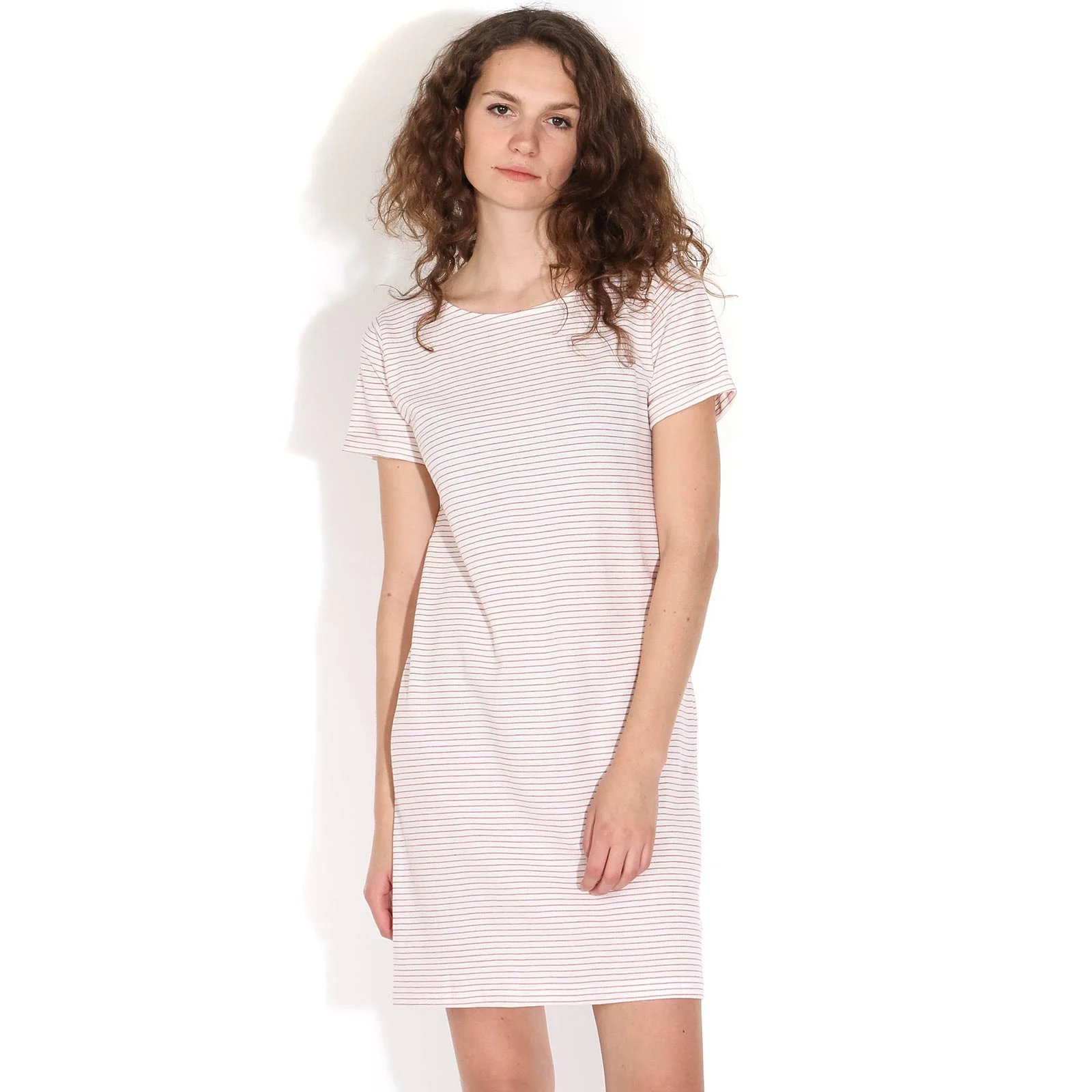 Loner Stripe Dress off white-red - Image 2