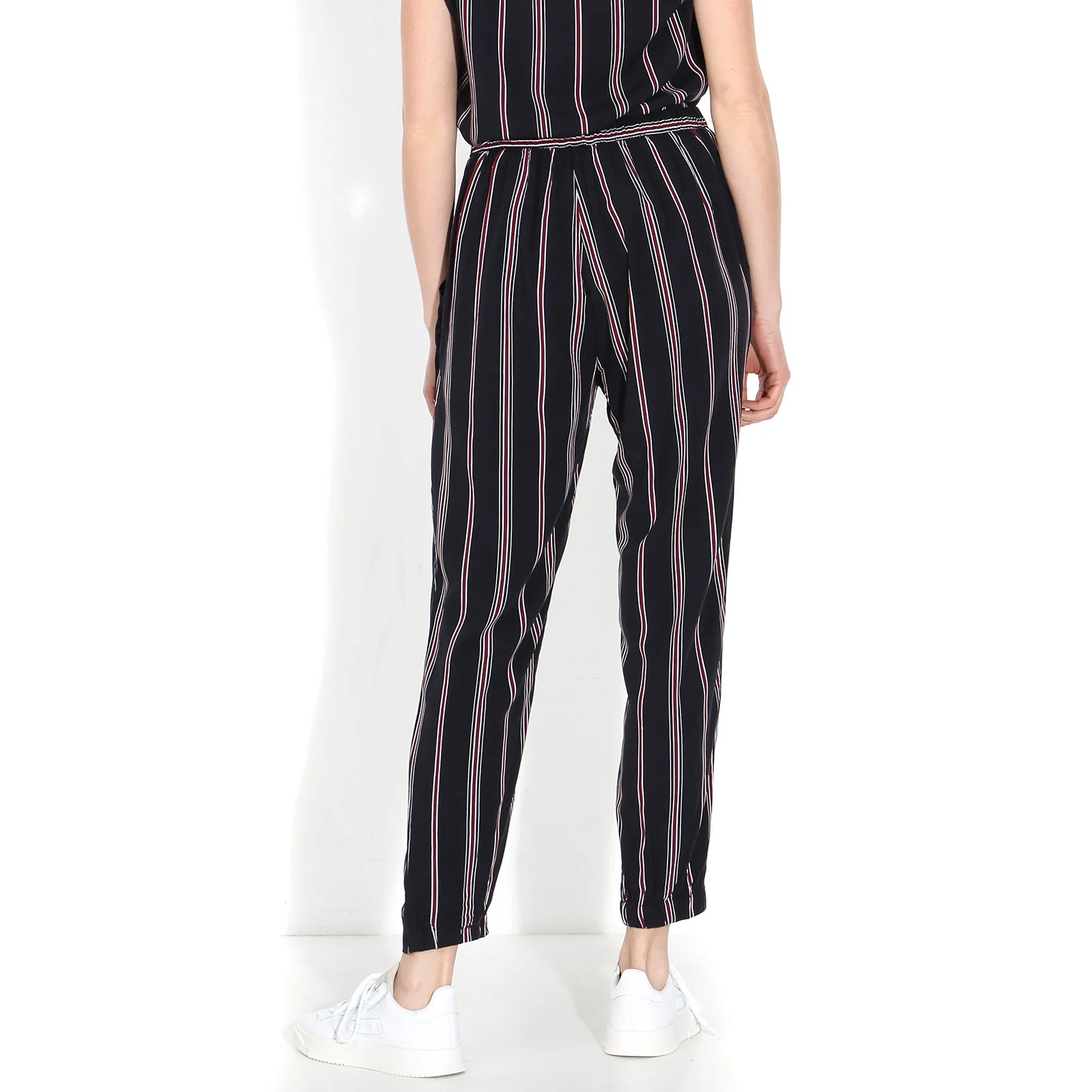 Mascis 2 Printed Trouser dark navy-burgundy - Image 5