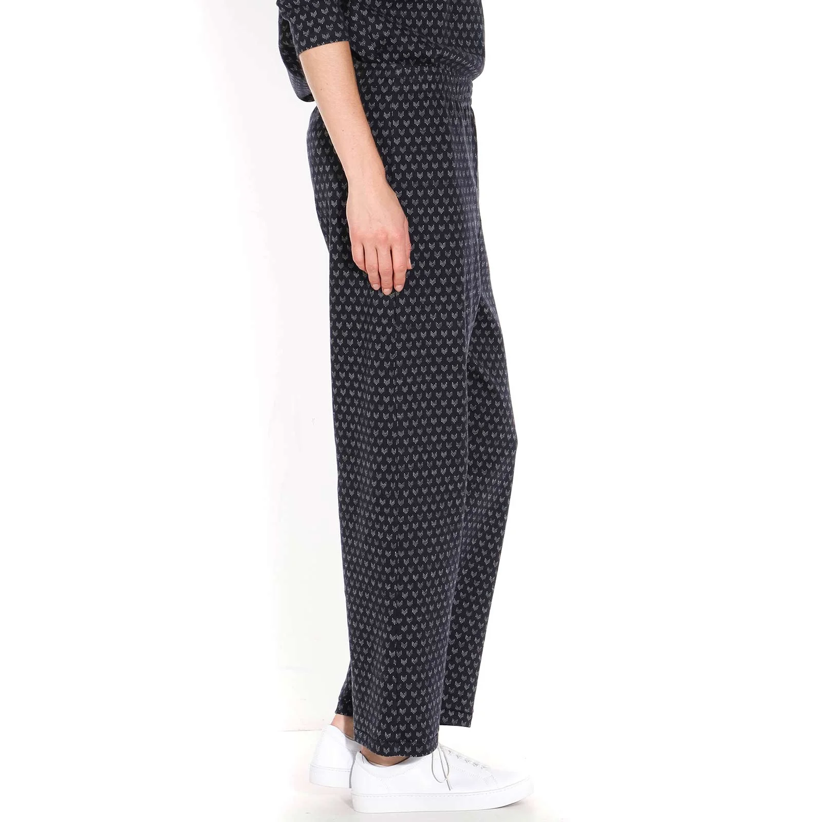 Nuro Trousers dark navy-off white - Image 3