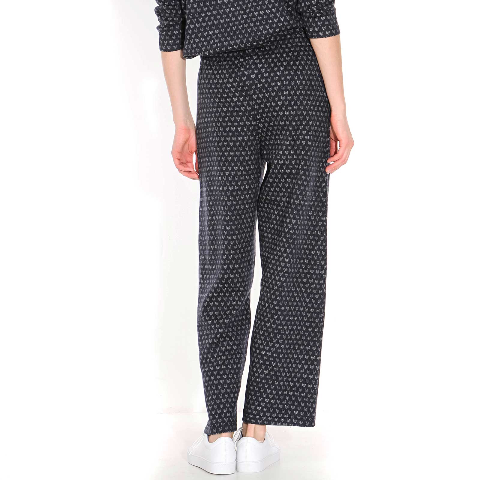 Nuro Trousers dark navy-off white - Image 4
