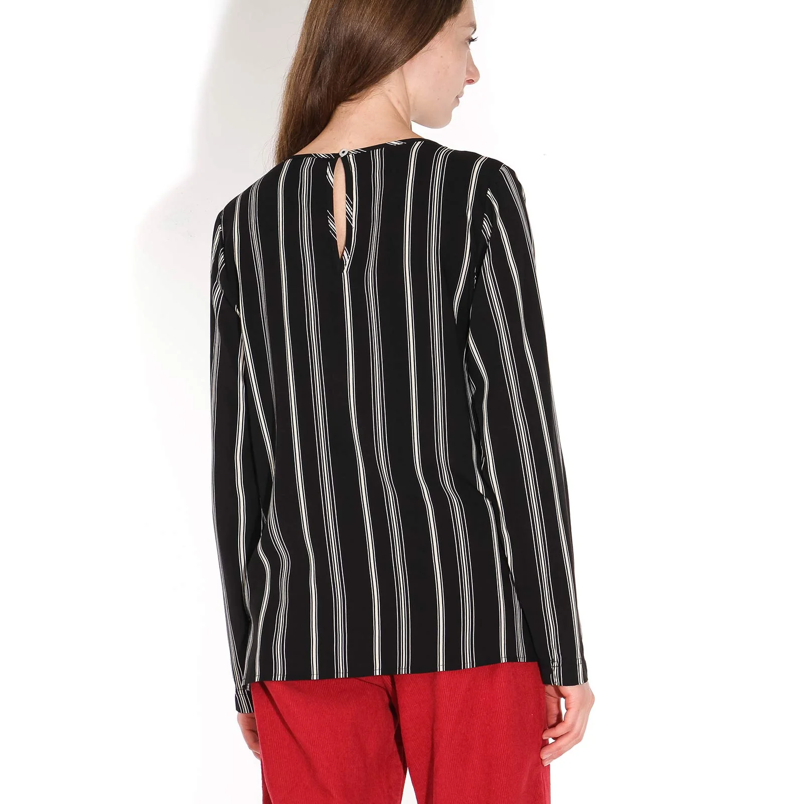 Roseberry Printed Top black/offwhite - Image 4
