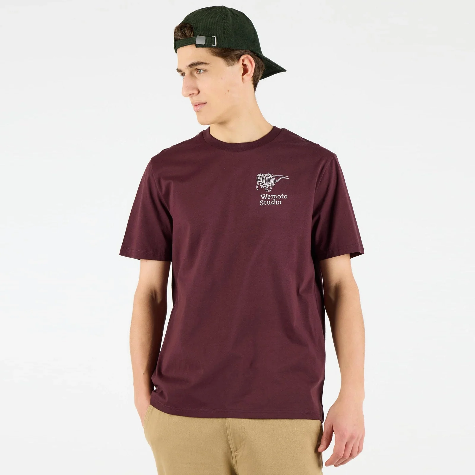 WePasta Club Tee red brown