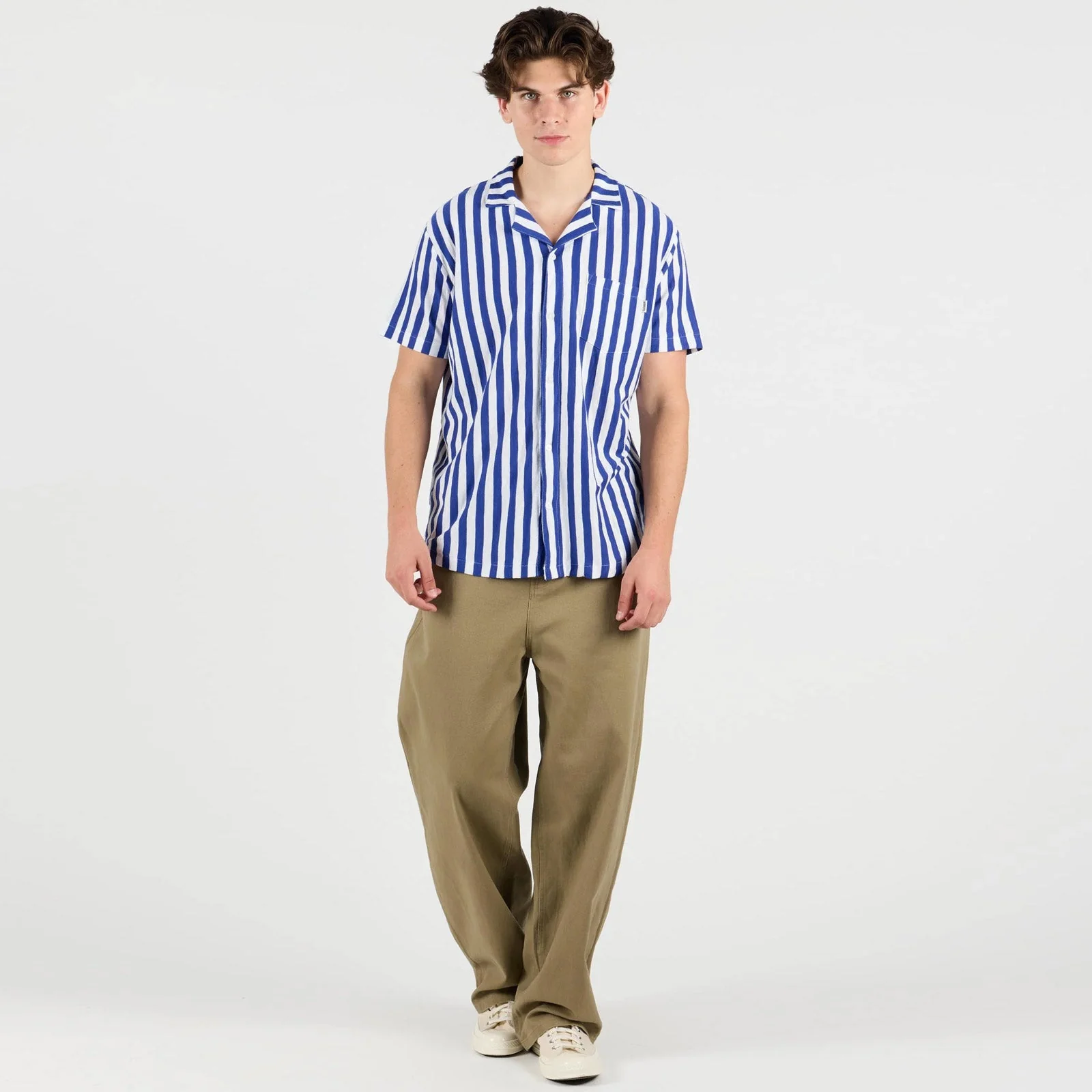 WePeer Short Sleeve Shirt royal blue