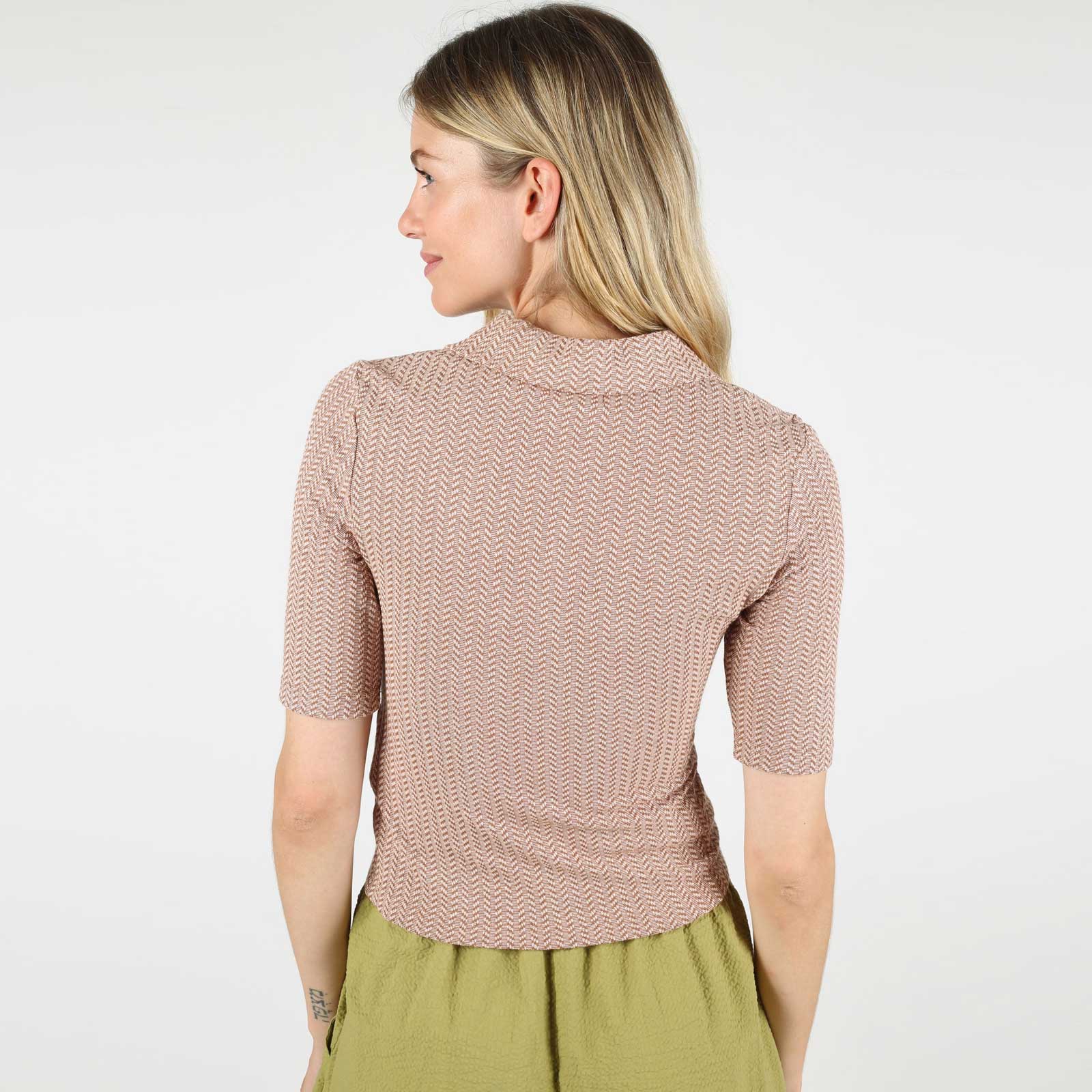 WeSofia Knit Polo Shirt almond - Image 2