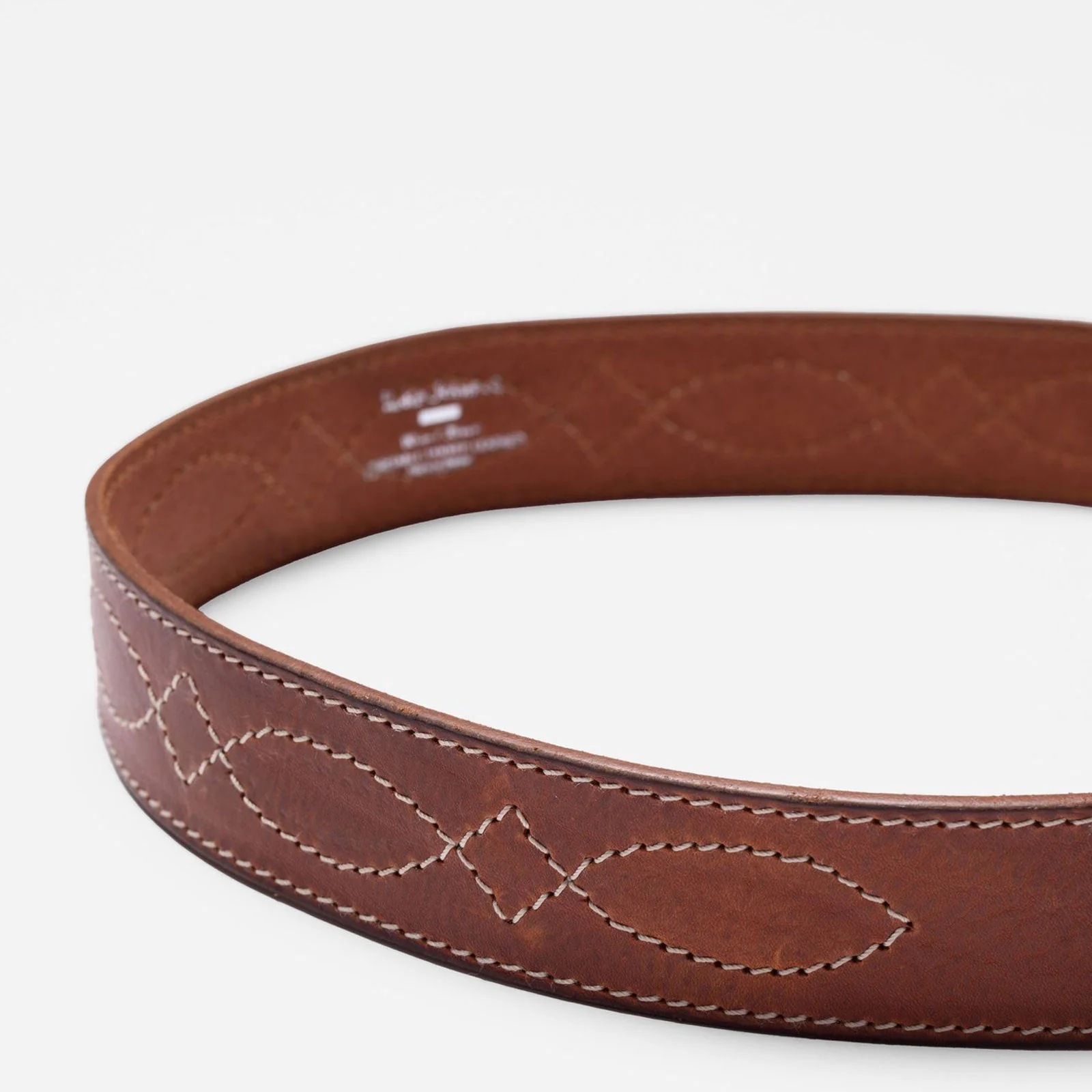 Western Ranch Suede Belt toffee brown - Image 2