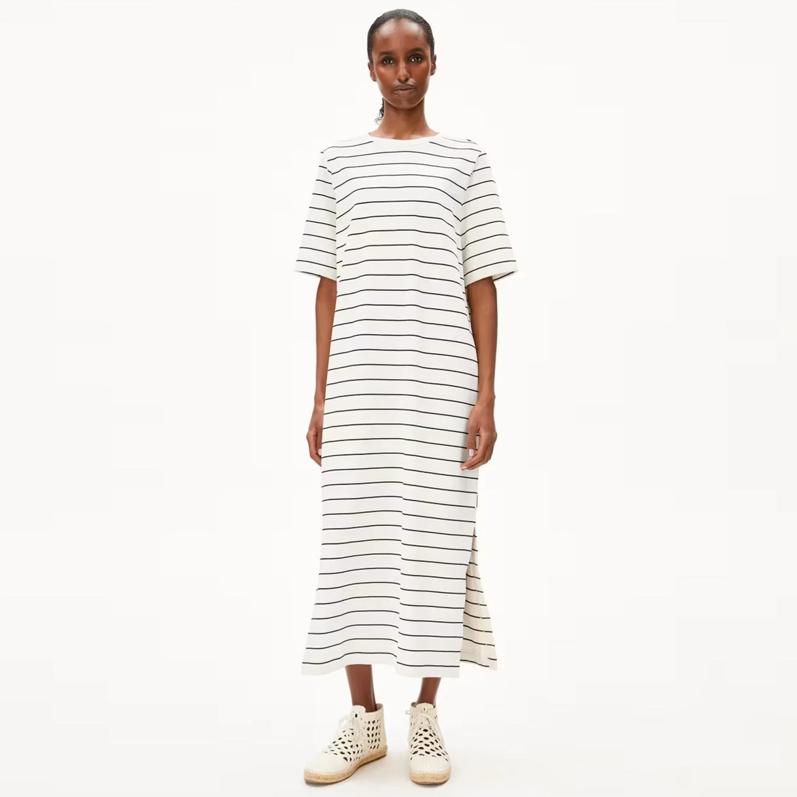 Xelinaa Fine Stripes Dress undyed/black